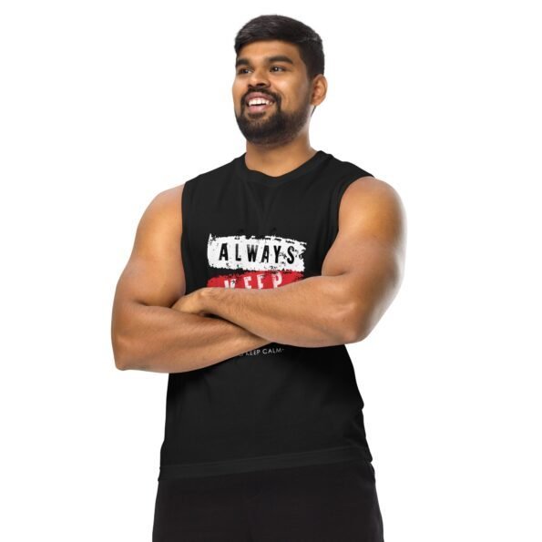 unisex muscle shirt black