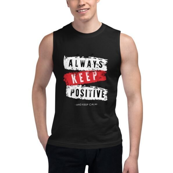 unisex muscle shirt black