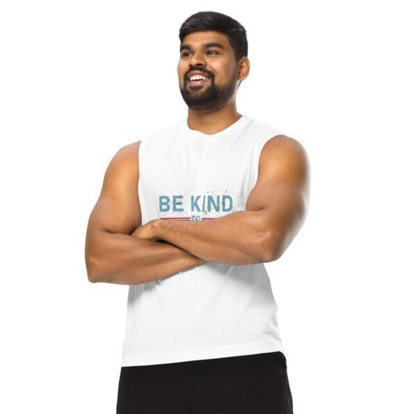 unisex muscle shirt white