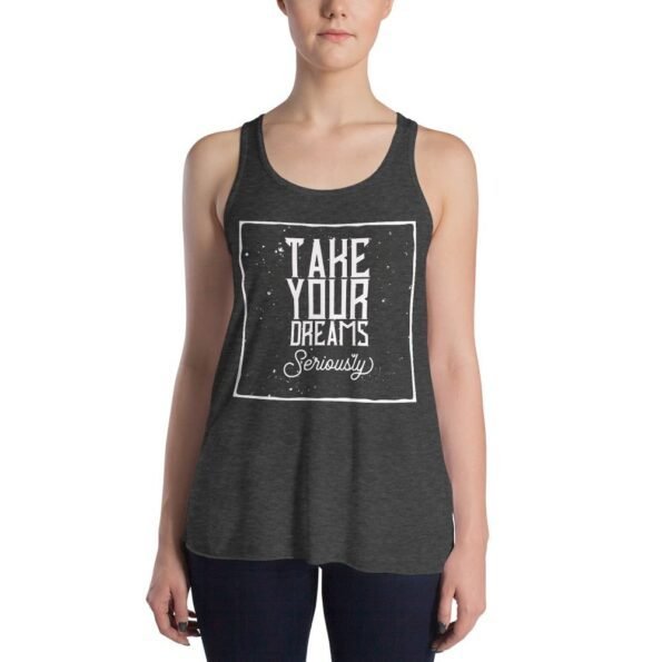 flowy racerback tank grey
